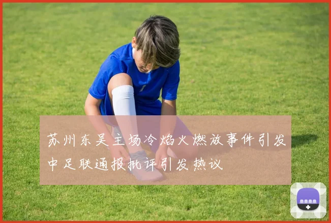 苏州东吴主场冷焰火燃放事件引发中足联通报批评引发热议